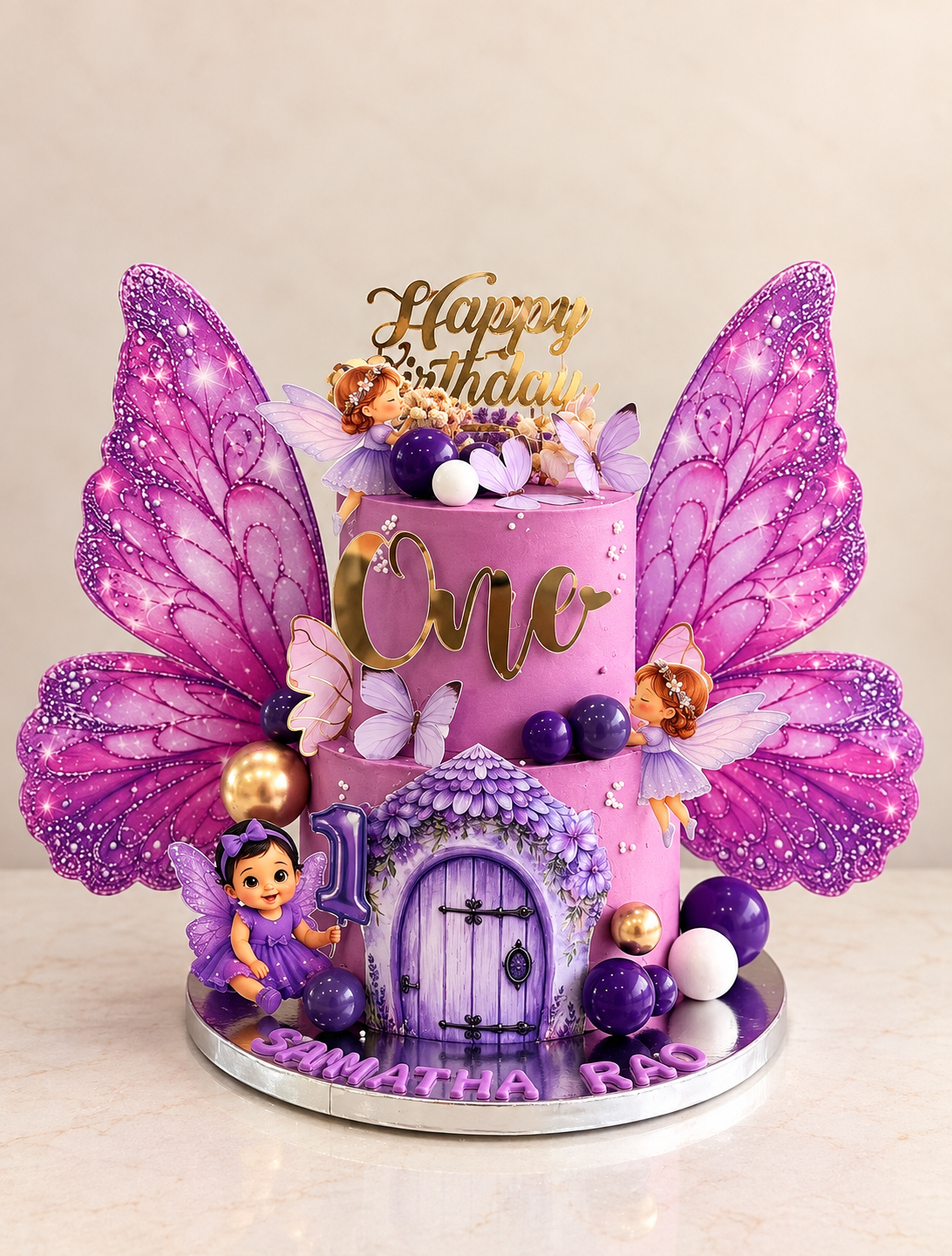 Fairy Butterfly Princess Cake